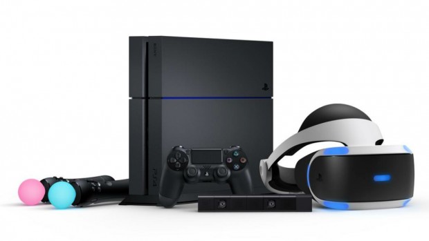 Sony PlayStation 4 and PlayStation VR headset.