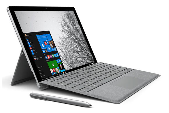 Surface Pro 4 docked on the SIgnature Type Cover.