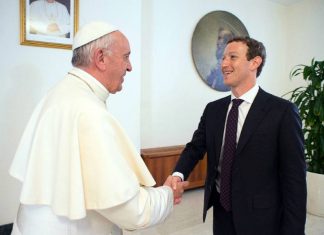 Mark Zuckerberg visits Rome and meets Pope Francis