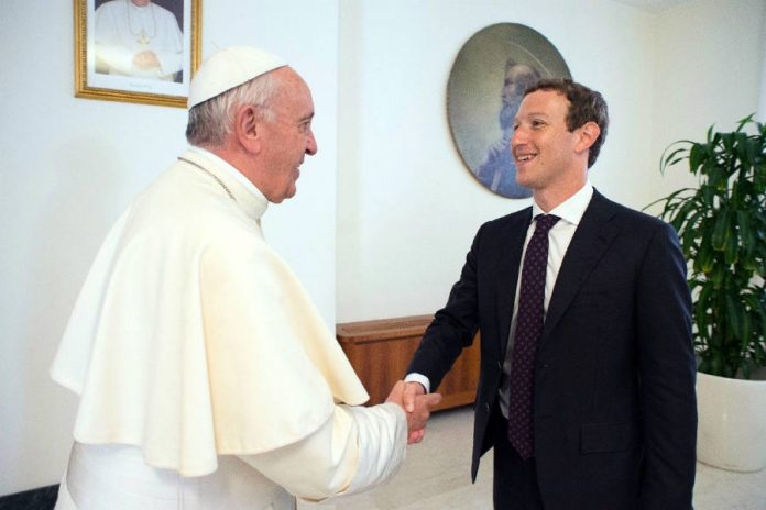 Mark Zuckerberg visits Rome and meets Pope Francis