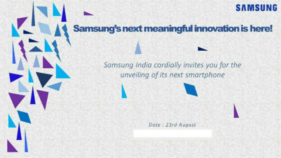 Samsung will unveil a new smartphone in August