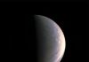 NASA Juno's spacecraft takes a picture while approaching Jupiter's North Pole