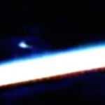 ISS captures UFO hovering Earth.