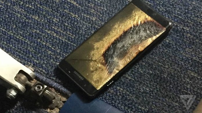 Replaced Galaxy Note 7 explodes at Lousville Airport