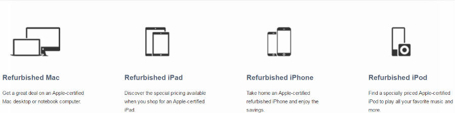 Get refurbished Macs, iPads, iPhones and iPods at the Apple Store. 
