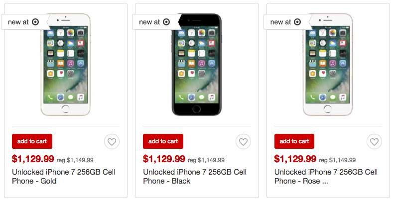 Target's Black Friday deal on the iPhone 7. Image: BGR.