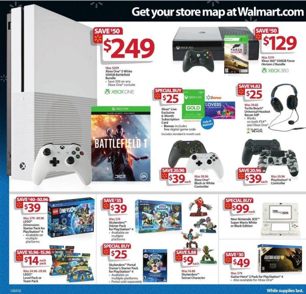 walmart black friday 2017 game list