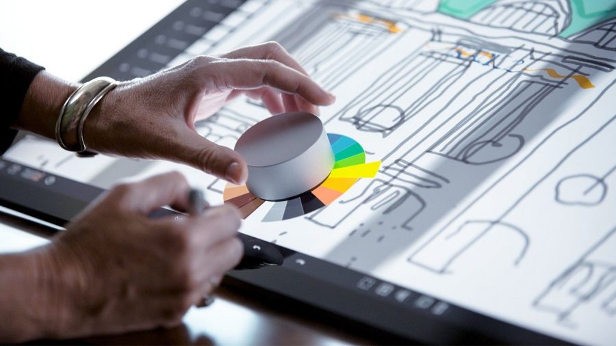 Microsoft recently confirme the Surface Dial will be available for both the Surface Pro and the All-in-One Surface PC. Image Source: The Verge
