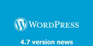 Wordpress 4.7 news.