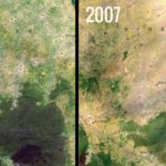 Baban Rafi Deforestation, Niger satellite image.