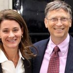Bill and Melinda Gates pose for a photo