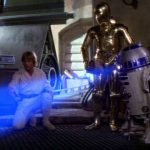 Luke-Skywalker-and-C-3PO-watch-R2-D2-display-a-hologram-of-Princess-Leia-in-Star-Wars-A-New-Hope