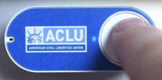 This ACLU Dash Button lets you donate $5 to anti-Trump groups.