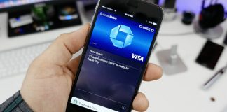 iPhone with the Visa Logo on the screen.