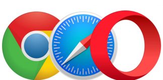 Google Chrome, Safari, and Opera's logo