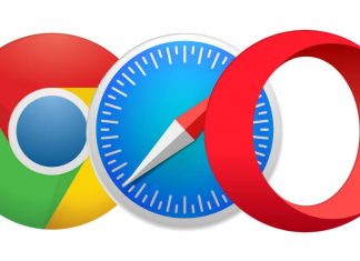 Google Chrome, Safari, and Opera's logo