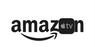 Amazon Primer Video and Apple TV logo combined
