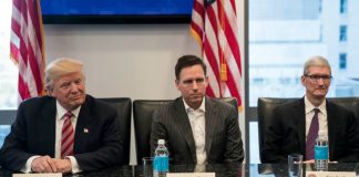 Donald Trump, Peter Thiel, and Tim Cook, American Technology Council