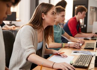 Students Learning Programming Language