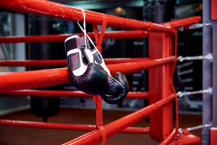Boxing Gloves After Gym Sparring